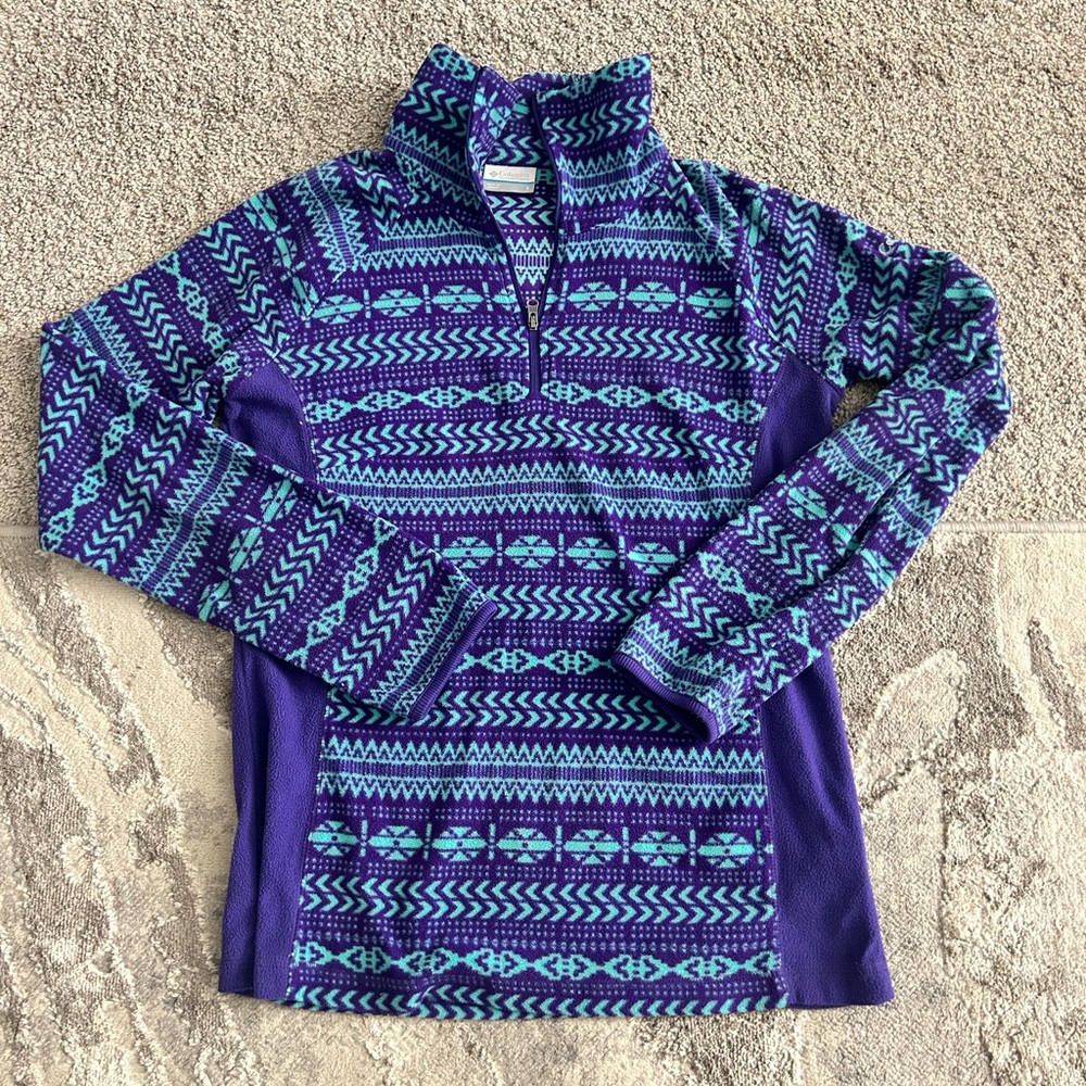 Columbia Patterned Half-Zip Pullover